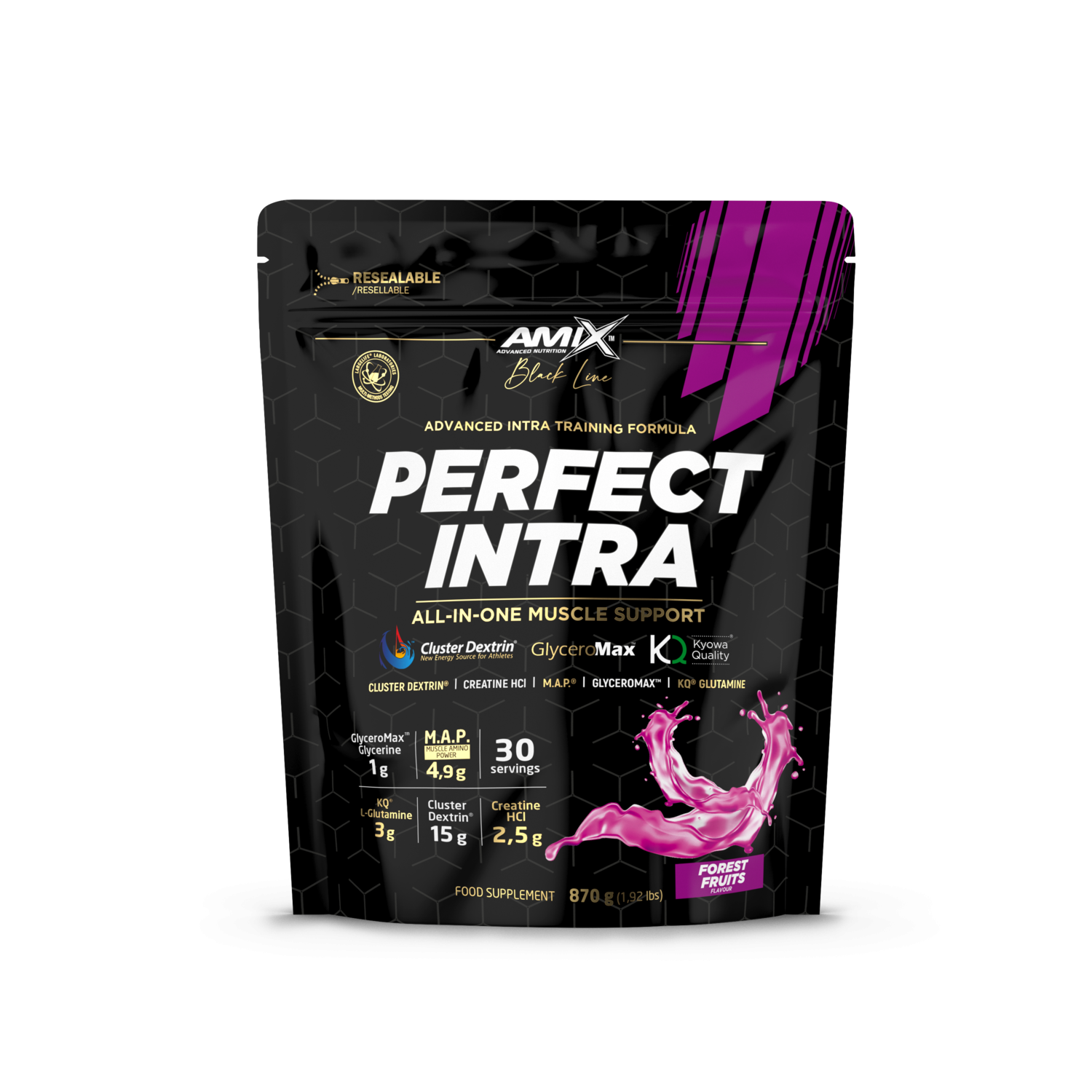 Amix Black Line Intra Treino Perfect Intra 870 gr