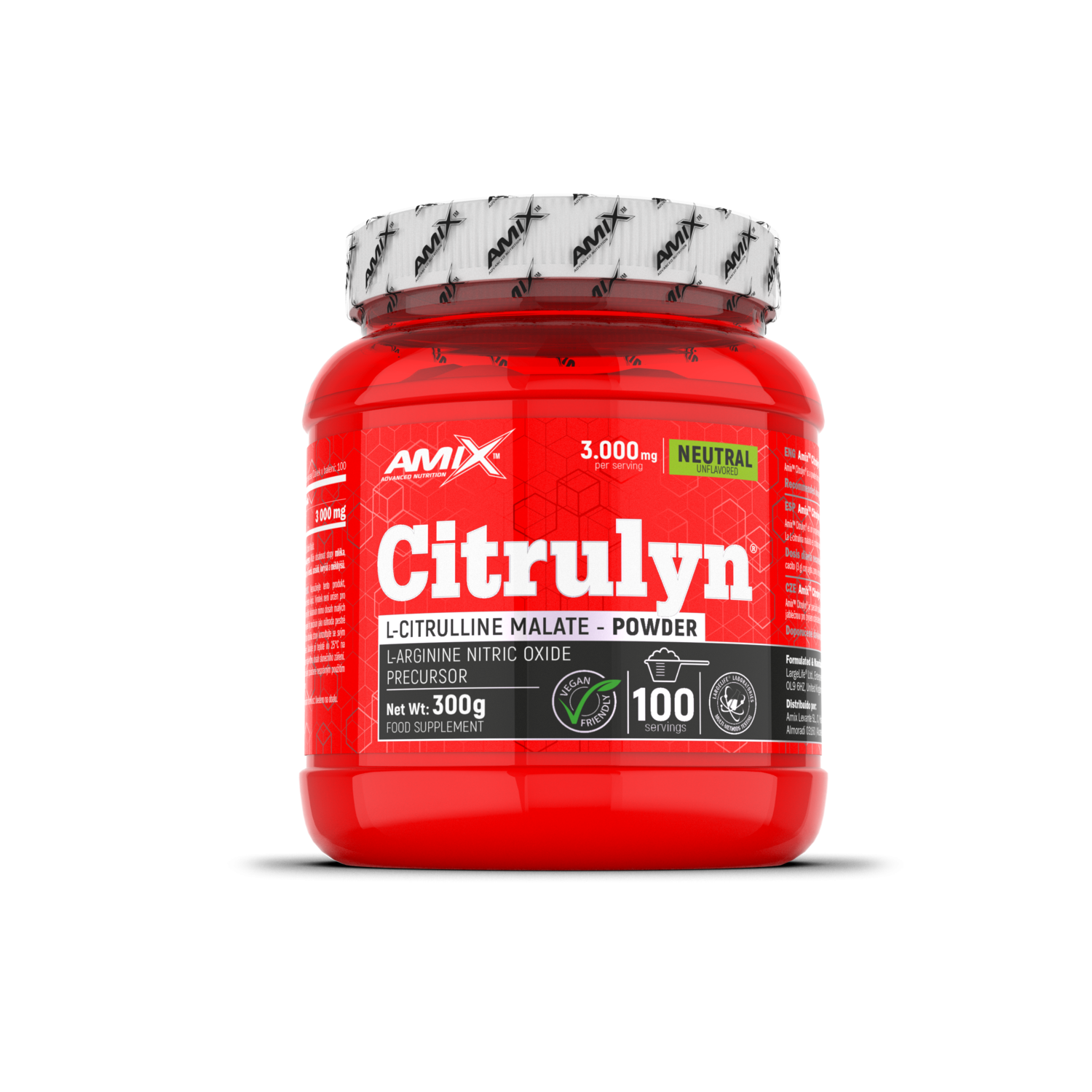 Amix Citrulina 300 g Neutro