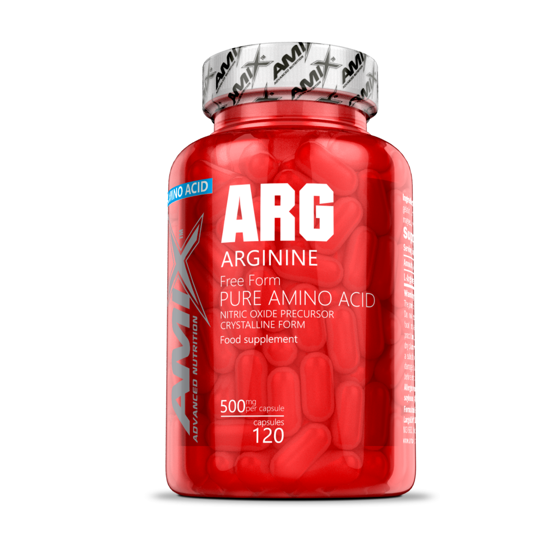 Amix Aminoácido Arginina 120 caps - Image 2