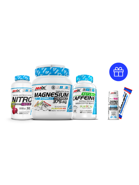 Amix Performance PACK COMPETIÇÃO - Cafeína, Nitro Beet + Root Caps. + Magnésio Mastigáve