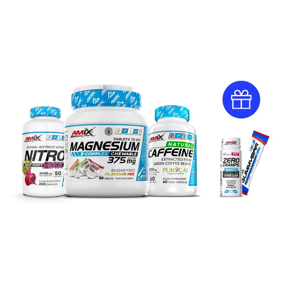 Amix Performance PACK COMPETIÇÃO - Cafeína, Nitro Beet + Root Caps. + Magnésio Mastigáve