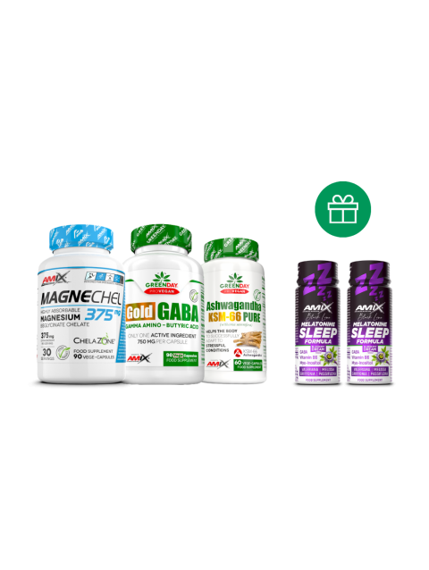 Amix PACK RELAX - Ashwagandha + Magnésio Magnechel® + Gaba