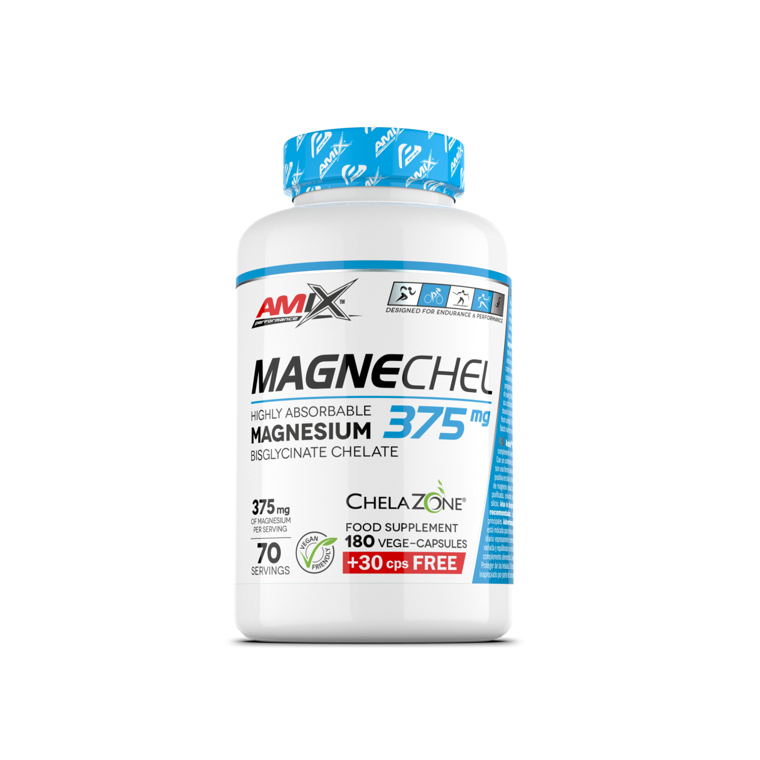 Amix Performance Magnechel® Magnésio 210 Caps