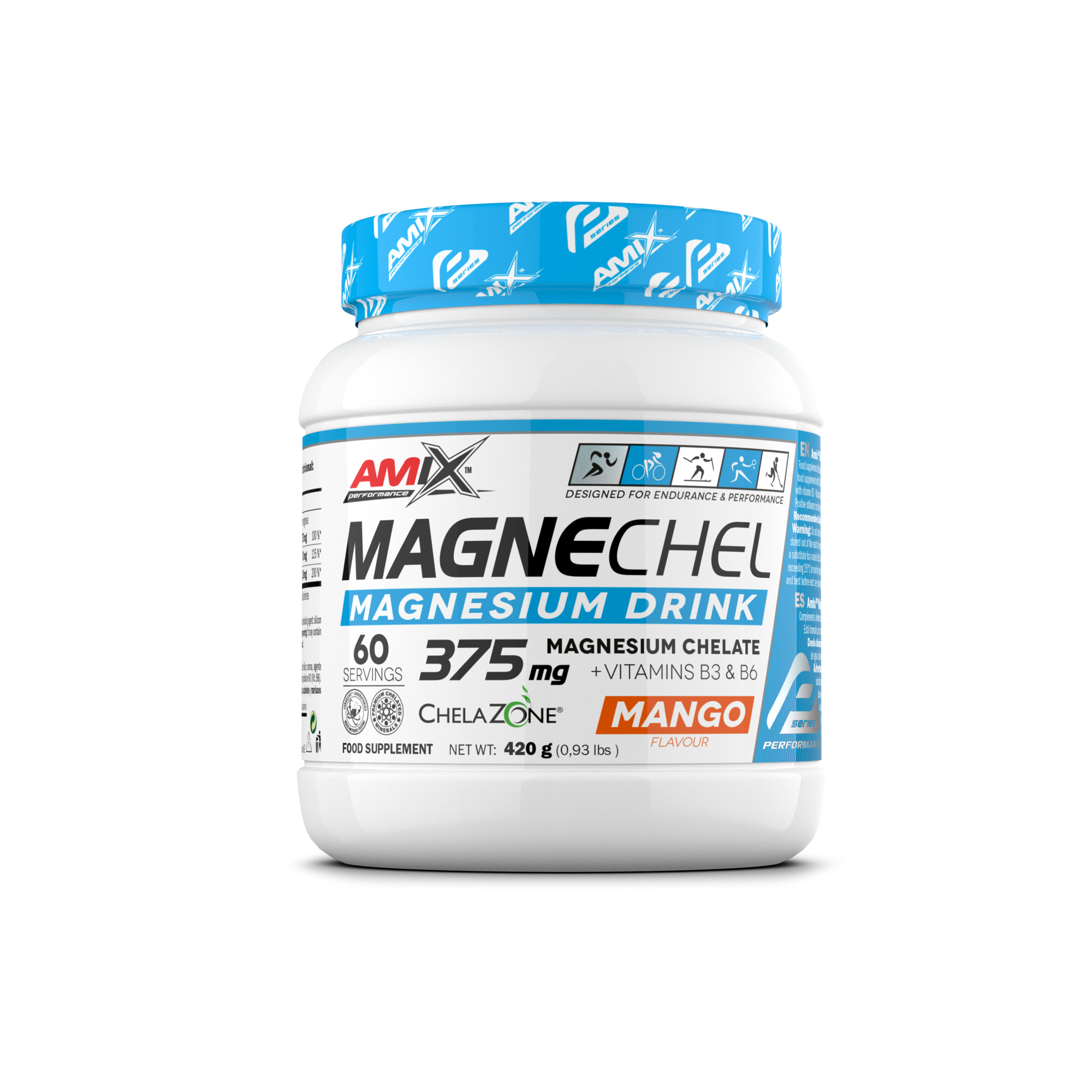 Amix Performance Magnesio Quelado MagneChel® Drink 420gr Mango